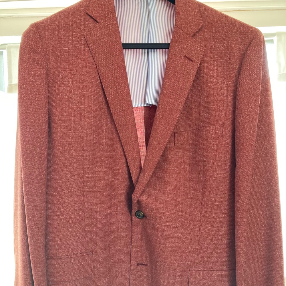 Brooks Brothers Fitzgerald Fit Red Sport Coat 46R